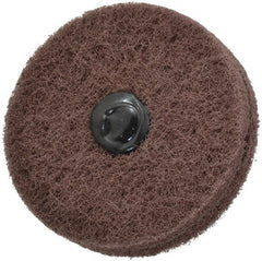 Standard Abrasives - 3" Diam, Medium Mounted Scrubber Buffing Wheel - 2 Ply, Very Fine Grade, 1/4" Shank Diam, 8,000 RPM - Exact Tooling