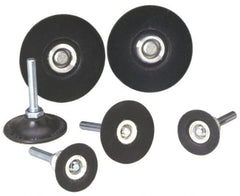 Standard Abrasives - 3" Diam Quick-Change Disc Backing Pad - 1/4" Shank Diam, Soft Density, 12,000 RPM, SocAtt Compatible - Exact Tooling