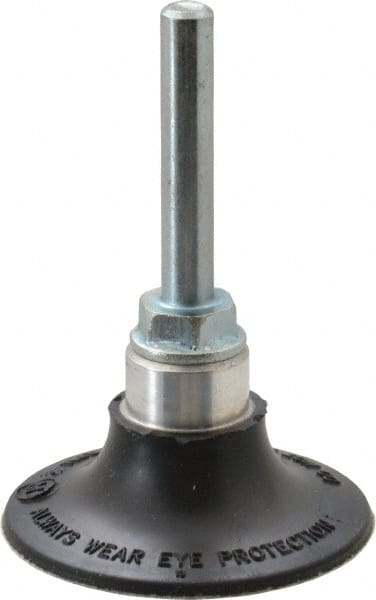 Standard Abrasives - 2" Diam Quick-Change Type S Disc Backing Pad - 1/4" Shank Diam, Medium Density, 25,000 RPM, SocAtt Compatible - Exact Tooling