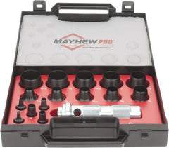 Mayhew - 16 Piece, 1/8 to 1-3/16", Hollow Punch Set - Comes in Plastic Case - Exact Tooling