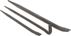 Mayhew - 3 Piece Line-Up & Rolling Head Pry Bar Set - Includes 14, 16 & 20" Lengths - Exact Tooling