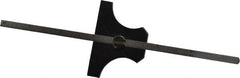 Value Collection - 0 to 6 Inch Rule Measurement Range, 15 to 45° Angle Measurement Range, Steel Depth and Angle Gage - 45° Angle Graduation, 1/32 Inch Rule Graduation - Exact Tooling