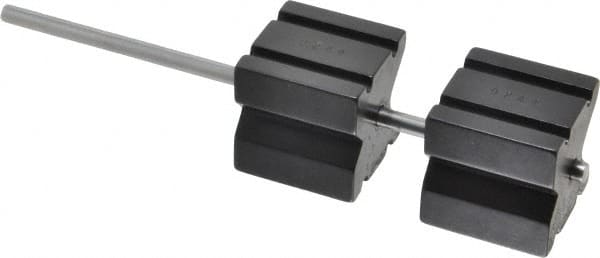 Starrett - 1-1/4" Max Capacity, 90° Angle, Hardened Steel 4-Way V-Block - 6-1/2" Long x 2.1" Wide x 1.7" High, Sold as 2 Block Set - Exact Tooling