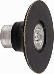 Standard Abrasives - 2" Diam Quick-Change Disc Backing Pad - 1/4" Shank Diam, Medium Density, 25,000 RPM, SocAtt Compatible - Exact Tooling