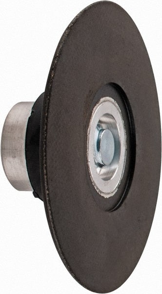 Standard Abrasives - 3" Diam Quick-Change Disc Backing Pad - 1/4" Shank Diam, Medium Density, 20,000 RPM, SocAtt Compatible - Exact Tooling
