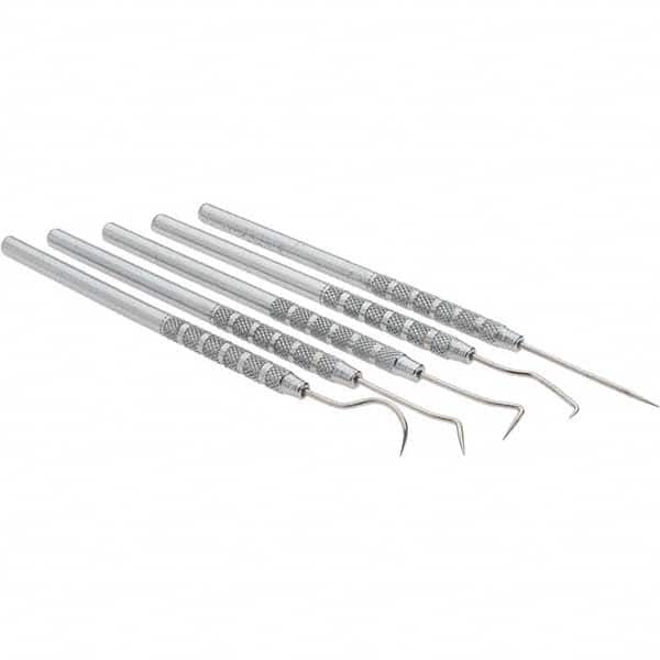 Value Collection - 5 Piece Precision Probe Set - Stainless Steel - Exact Tooling