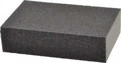 Made in USA - 2-3/4" Wide x 3-3/4" Long, Medium & Fine Grade Sanding Sponge - 60 & 100 Grit, 1" Thick - Exact Tooling