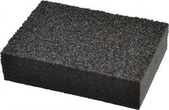 Made in USA - 2-3/4" Wide x 3-3/4" Long, Coarse & Medium Grade Sanding Sponge - 36 & 60 Grit, 1" Thick - Exact Tooling