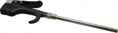 Coilhose Pneumatics - Safety Extension Tube Thumb Lever Blow Gun - 1/4 NPT, 6" Tube Length, Zinc - Exact Tooling