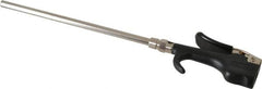 Coilhose Pneumatics - Safety Extension Tube Thumb Lever Blow Gun - 1/4 NPT, 8" Tube Length, Zinc - Exact Tooling