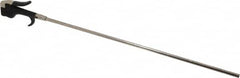 Coilhose Pneumatics - Safety Extension Tube Thumb Lever Blow Gun - 1/4 NPT, 18" Tube Length, Zinc - Exact Tooling