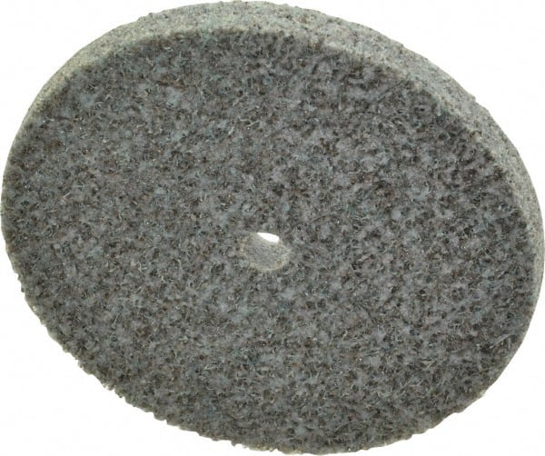 Standard Abrasives - 3" Diam, 1/4" Face Width, 1/4" Center Hole, Coarse Grade, Aluminum Oxide Deburring Wheel - Exact Tooling