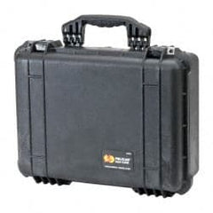 Pelican Products, Inc. - 6-23/32" Wide x 12-57/64" High, Clamshell Hard Case - Black, Polypropylene - Exact Tooling