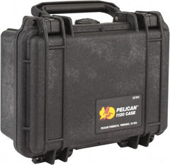Pelican Products, Inc. - 6-49/64" Wide x 3-7/8" High, Clamshell Hard Case - Black, Structural Resin - Exact Tooling
