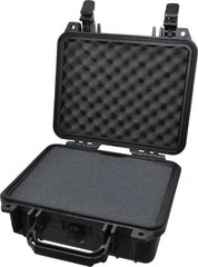 Pelican Products, Inc. - 9-11/16" Wide x 4-7/8" High, Clamshell Hard Case - Black, Structural Resin - Exact Tooling