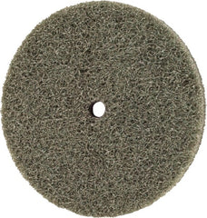 Standard Abrasives - 3" Diam, 1/4" Center Hole, Medium Grade, Aluminum Oxide Deburring Wheel - Exact Tooling