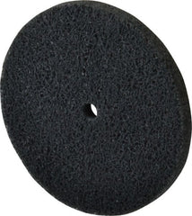Standard Abrasives - 3" Diam, 1/4" Center Hole, Fine Grade, Silicon Carbide Deburring Wheel - Exact Tooling