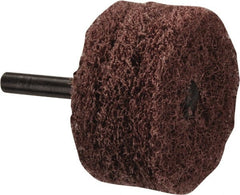 Standard Abrasives - 2" Diam, Medium Mounted Scrubber Buffing Wheel - Exact Tooling