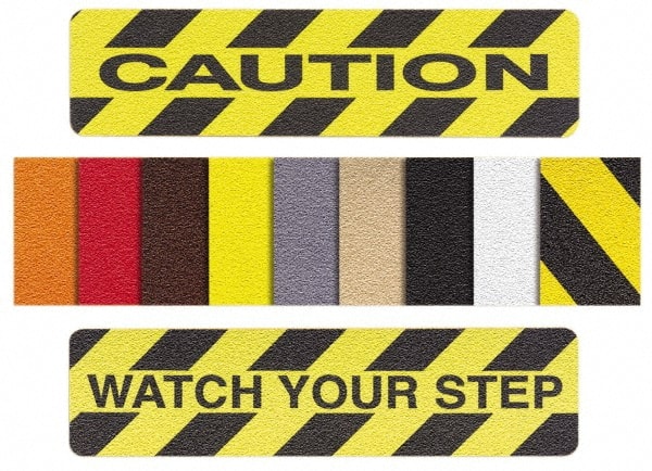 NMC - Black Solid Color Anti-Slip Vinyl Cleat - 3/4" Wide x 2' Long x 0.02" Thick, General Traffic - Exact Tooling