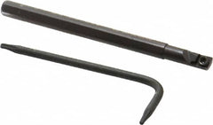 Seco - 0.183" Min Bore Diam, 2-1/2" OAL, 3/16" Shank Diam, SCLD Indexable Boring Bar - CD.. 1.2 Insert, Screw Holding Method - Exact Tooling