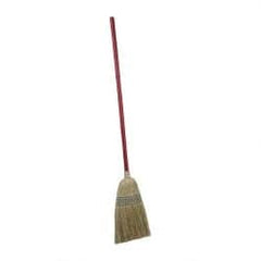 PRO-SOURCE - 56" OAL Corn Bristle Broom - Wood Handle - Exact Tooling