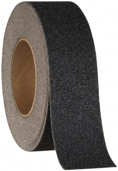 NMC - Black Solid Color Anti-Slip Vinyl Tape - 12" Wide x 60' Long x 0.05" Thick, General Traffic - Exact Tooling