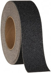 NMC - Black Solid Color Anti-Slip Vinyl Tape - 1" Wide x 60' Long x 0.02" Thick, General Traffic - Exact Tooling