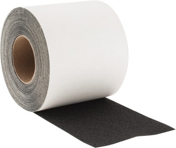 NMC - Black Solid Color Anti-Slip Vinyl Tape - 6" Wide x 60' Long x 0.05" Thick, Heavy/High Traffic - Exact Tooling