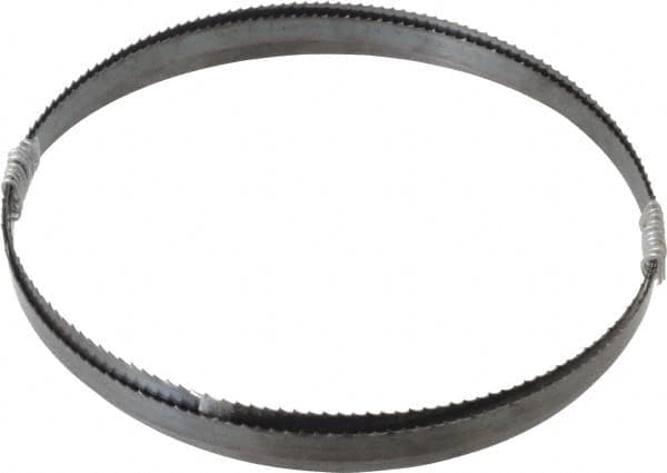 Disston - 6 TPI, 6' 9" Long x 1/2" Wide x 0.025" Thick, Welded Band Saw Blade - Carbon Steel, Toothed Edge, Raker Tooth Set, Flexible Back, Contour Cutting - Exact Tooling