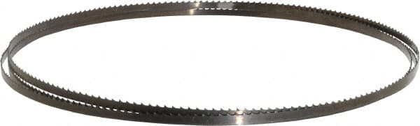 Disston - 6 TPI, 7' 9-1/2" Long x 1/4" Wide x 0.025" Thick, Welded Band Saw Blade - Carbon Steel, Toothed Edge, Raker Tooth Set, Flexible Back, Contour Cutting - Exact Tooling