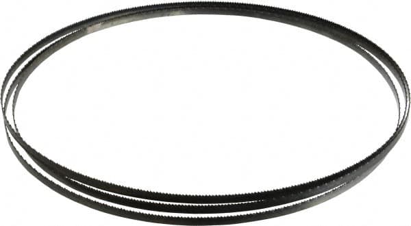 Disston - 14 TPI, 7' 9" Long x 1/4" Wide x 0.025" Thick, Welded Band Saw Blade - Carbon Steel, Toothed Edge, Raker Tooth Set, Flexible Back, Contour Cutting - Exact Tooling