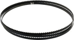 Disston - 4 TPI, 7' 9-1/2" Long x 3/8" Wide x 0.025" Thick, Welded Band Saw Blade - Carbon Steel, Toothed Edge, Raker Tooth Set, Flexible Back, Contour Cutting - Exact Tooling