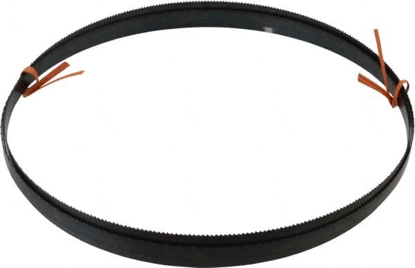 Disston - 10 TPI, 8' 9" Long x 1/2" Wide x 0.025" Thick, Welded Band Saw Blade - Carbon Steel, Toothed Edge, Raker Tooth Set, Flexible Back, Contour Cutting - Exact Tooling