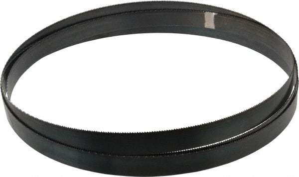 Disston - 10 TPI, 11' 6" Long x 1" Wide x 0.035" Thick, Welded Band Saw Blade - Carbon Steel, Toothed Edge, Raker Tooth Set, Flexible Back, Contour Cutting - Exact Tooling