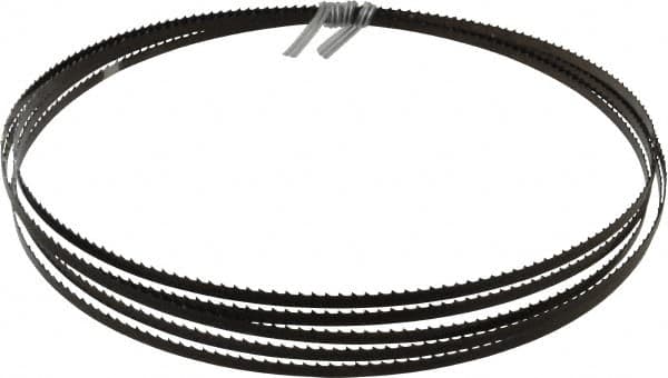 Disston - 6 TPI, 12' 6" Long x 1/4" Wide x 0.025" Thick, Welded Band Saw Blade - Carbon Steel, Toothed Edge, Raker Tooth Set, Flexible Back, Contour Cutting - Exact Tooling