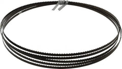 Disston - 6 TPI, 12' 6" Long x 1/4" Wide x 0.025" Thick, Welded Band Saw Blade - Carbon Steel, Toothed Edge, Raker Tooth Set, Flexible Back, Contour Cutting - Exact Tooling