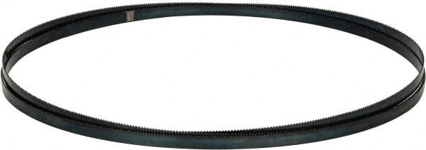 Disston - 10 TPI, 12' 6" Long x 1/2" Wide x 0.025" Thick, Welded Band Saw Blade - Carbon Steel, Toothed Edge, Raker Tooth Set, Flexible Back, Contour Cutting - Exact Tooling