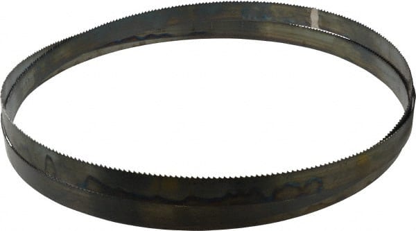 Disston - 6 TPI, 12' 6" Long x 1" Wide x 0.035" Thick, Welded Band Saw Blade - Carbon Steel, Toothed Edge, Raker Tooth Set, Flexible Back, Contour Cutting - Exact Tooling