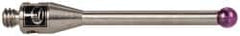 Renishaw - 0.0787 Inch Ball Diameter, Stainless Steel Stem, M2 Thread, Ruby Point Ball Tip CMM Stylus - 0.5512 Inch Working Length, 0.05 Inch Stem Diameter, 0.7874 Inch Overall Length - Exact Tooling
