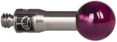 Renishaw - 0.1969 Inch Ball Diameter, Stainless Steel Stem, M2 Thread, Ruby Point Ball Tip CMM Stylus - 0.3937 Inch Working Length, 0.0984 Inch Stem Diameter, 0.3937 Inch Overall Length - Exact Tooling