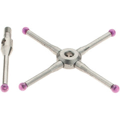 Renishaw - 0.08 Inch Ball Diameter, Stainless Steel Stem, M2 Thread, Ruby Point Ball Tip CMM Stylus - 0.4724 Inch Working Length, 0.05 Inch Stem Diameter, 19.2 mm Overall Length - Exact Tooling