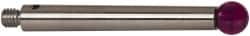 Renishaw - 0.1969 Inch Ball Diameter, Stainless Steel Stem, M3 Thread, Ruby Point Ball Tip CMM Stylus - 1.2205 Inch Working Length, 0.1378 Inch Stem Diameter, 1.2205 Inch Overall Length - Exact Tooling