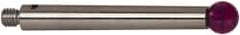Renishaw - 0.1969 Inch Ball Diameter, Stainless Steel Stem, M3 Thread, Ruby Point Ball Tip CMM Stylus - 1.2205 Inch Working Length, 0.1378 Inch Stem Diameter, 1.2205 Inch Overall Length - Exact Tooling