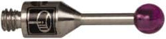 Renishaw - 0.0984 Inch Ball Diameter, Stainless Steel Stem, M2 Thread, Ruby Point Ball Tip CMM Stylus - 0.2559 Inch Working Length, 0.0394 Inch Stem Diameter, 0.3937 Inch Overall Length - Exact Tooling