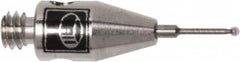 Renishaw - 0.0197 Inch Ball Diameter, Carbide Stem, M2 Thread, Ruby Point Ball Tip CMM Stylus - 0.1181 Inch Working Length, 0.02 Inch Stem Diameter, 0.3937 Inch Overall Length - Exact Tooling