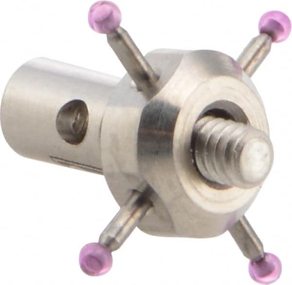 Renishaw - 0.04 Inch Ball Diameter, Carbide Stem, M2 Thread, Ruby Point Ball Tip CMM Stylus - 0.028 Inch Stem Diameter, 7.5 mm Overall Length - Exact Tooling