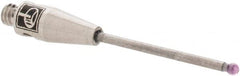 Renishaw - 0.0394 Inch Ball Diameter, Carbide Stem, M2 Thread, Ruby Point Ball Tip CMM Stylus - 1/2 Inch Working Length, 0.04 Inch Stem Diameter, 0.7874 Inch Overall Length - Exact Tooling