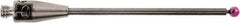Renishaw - 0.0591 Inch Ball Diameter, Carbide Stem, M2 Thread, Ruby Point Ball Tip CMM Stylus - 0.8858 Inch Working Length, 0.0394 Inch Stem Diameter, 1.1811 Inch Overall Length - Exact Tooling