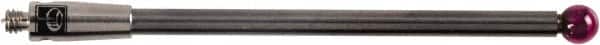 Renishaw - 0.1181 Inch Ball Diameter, Carbide Stem, M2 Thread, Ruby Point Ball Tip CMM Stylus - 1.4567 Inch Working Length, 0.0787 Inch Stem Diameter, 1.5748 Inch Overall Length - Exact Tooling