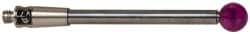 Renishaw - 0.1575 Inch Ball Diameter, Carbide Stem, M2 Thread, Ruby Point Ball Tip CMM Stylus - 1.1811 Inch Working Length, 0.0787 Inch Stem Diameter, 1.1811 Inch Overall Length - Exact Tooling